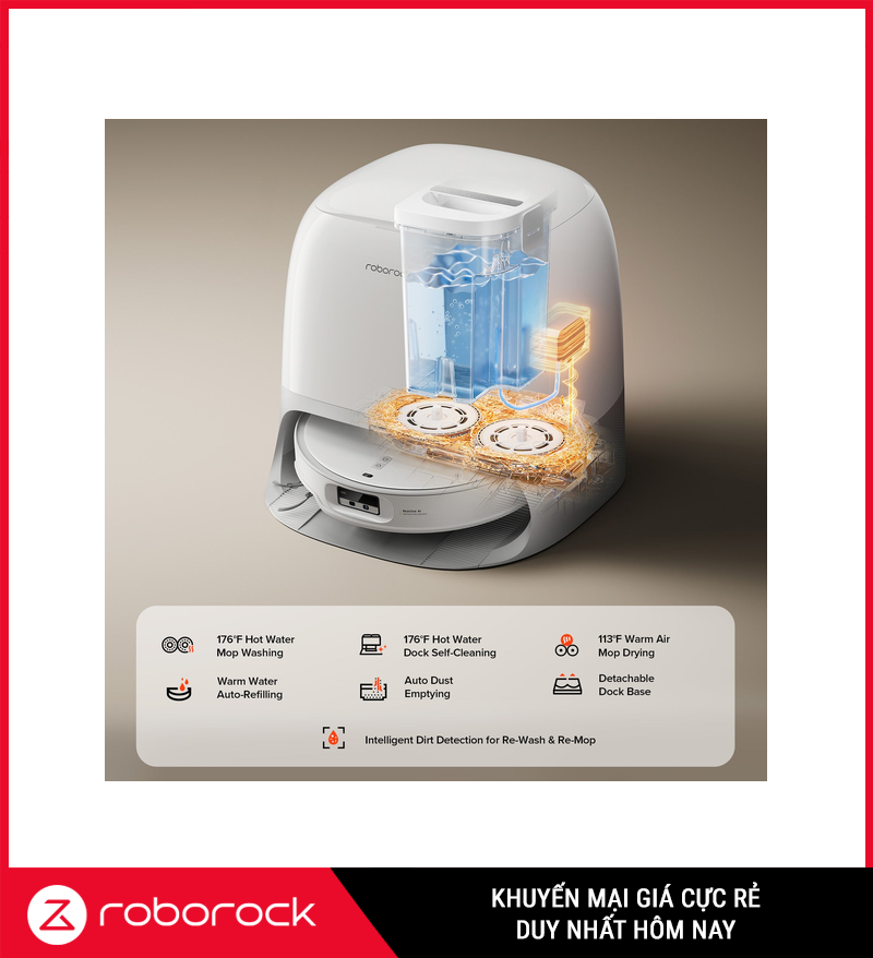 Dock 3.0 Thermo Plus của Roborock Qrevo CurvX