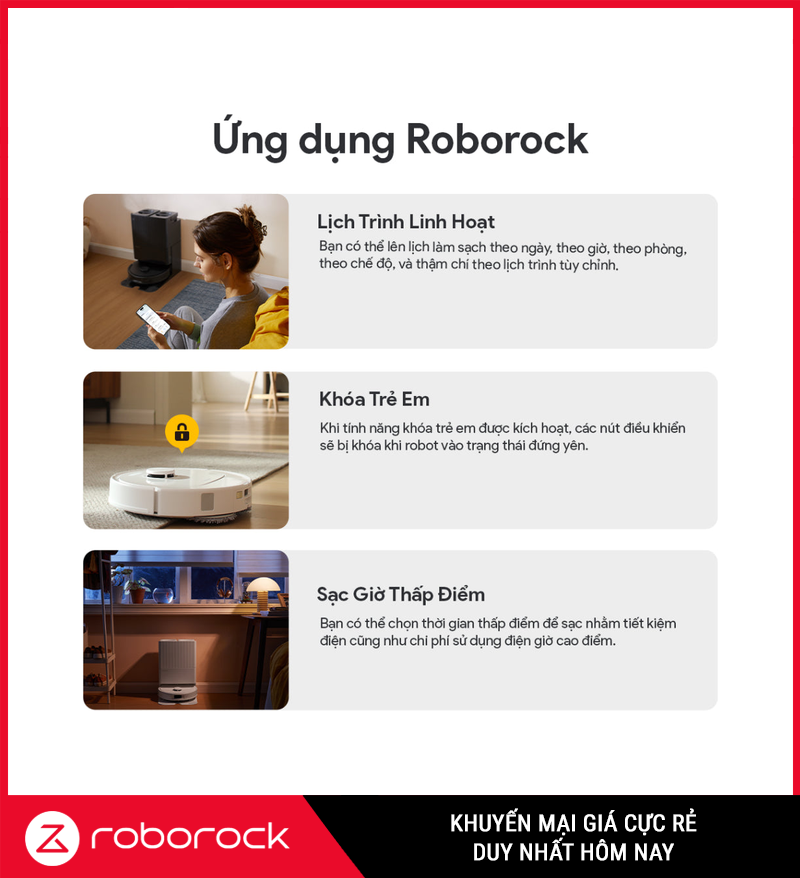Điều khiển Roborock Qrevo S trên ứng dụng