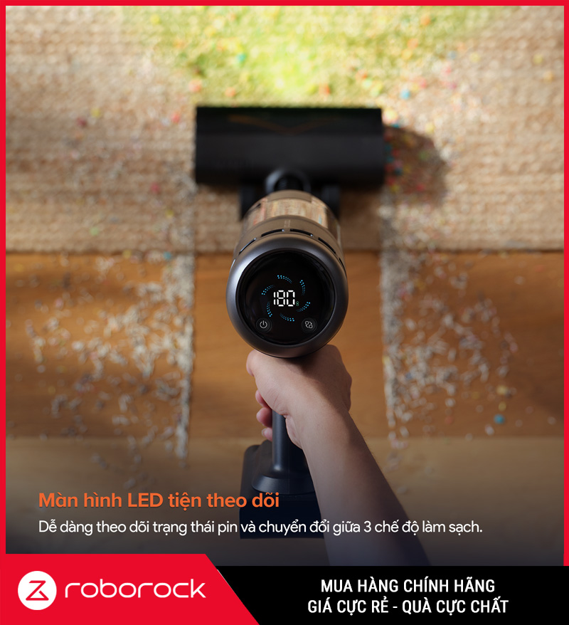 Roborock H60 Hub Ultra - Máy Hút Bụi Lau Nhà Cầm Tay