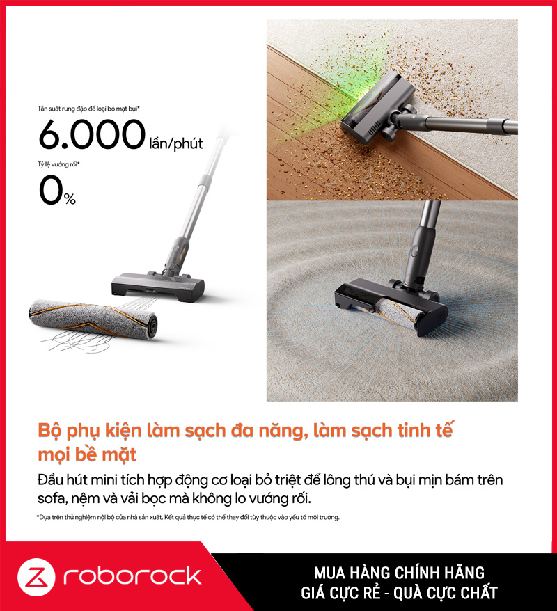 Roborock H60 Hub Ultra - Máy Hút Bụi Lau Nhà Cầm Tay