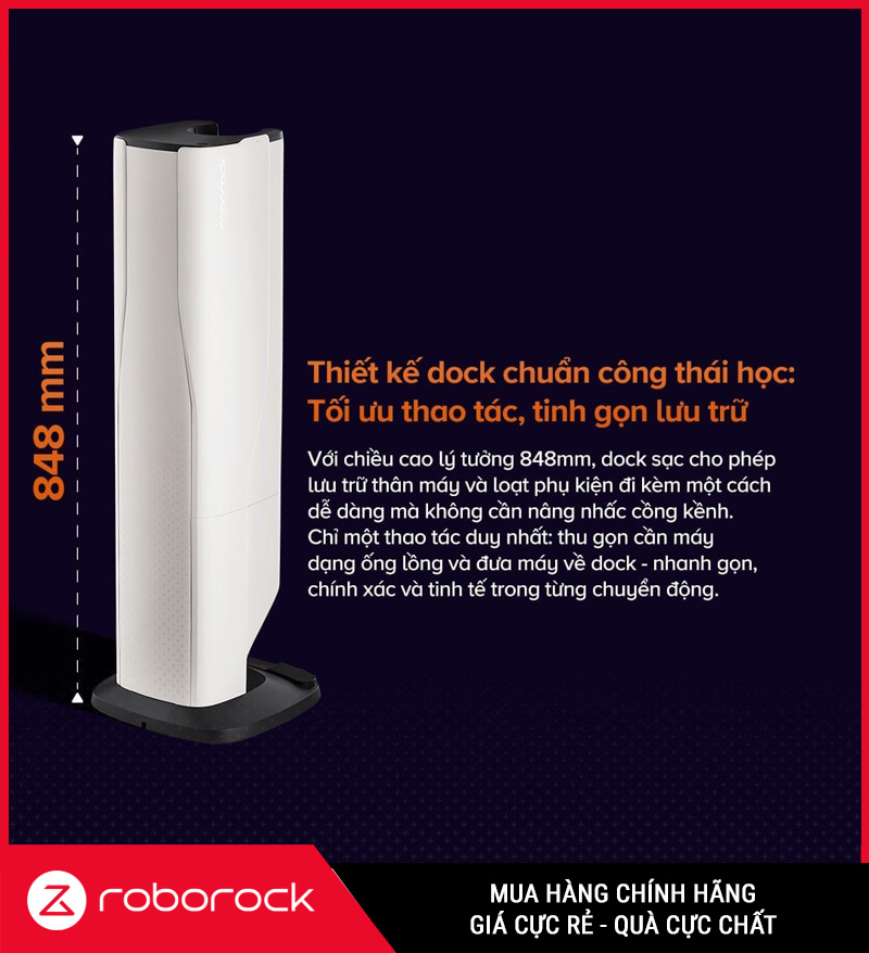 Roborock H60 Hub Ultra - Máy Hút Bụi Lau Nhà Cầm Tay