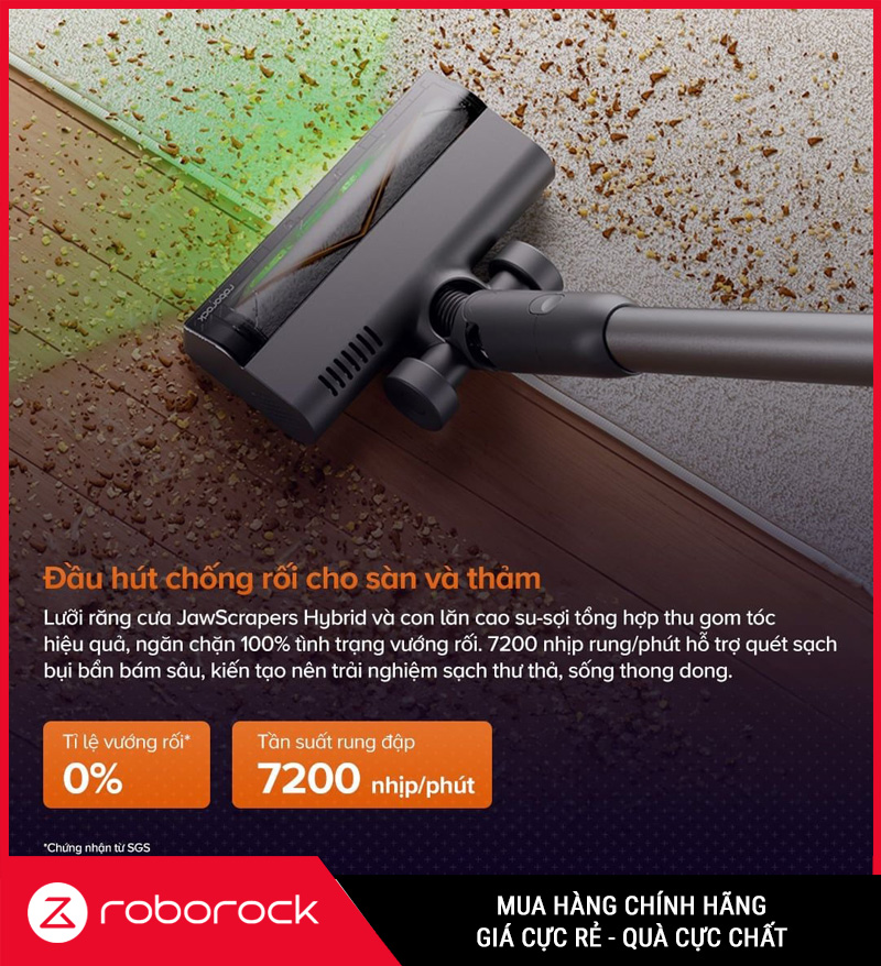 Roborock H60 Hub Ultra - Máy Hút Bụi Lau Nhà Cầm Tay