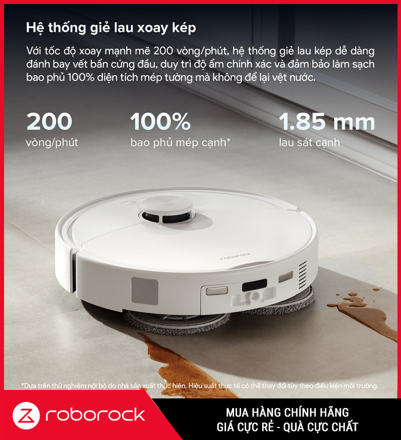 Roborock Qrevo 2 Pro Trắng - Robot Hút Bụi Lau Nhà Thông Minh